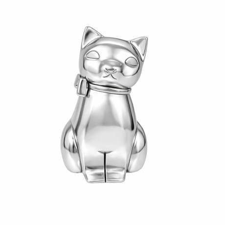 Фигура ArtBe “Кот” 12 см, серебро, фото 2