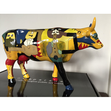Колекційна статуетка Cow Parade корова Picowso's Moosicians, Size L, фото 4