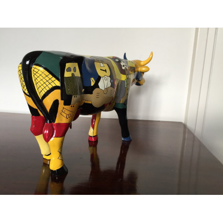 Колекційна статуетка Cow Parade корова Picowso's Moosicians, Size L, фото 10