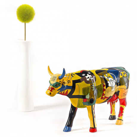 Колекційна статуетка Cow Parade корова Picowso's Moosicians, Size L, фото 3