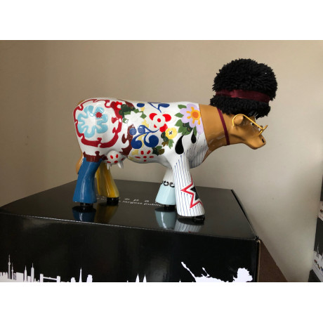 Колекційна статуетка Cow Parade корова Wooodstock, Size L, фото 6