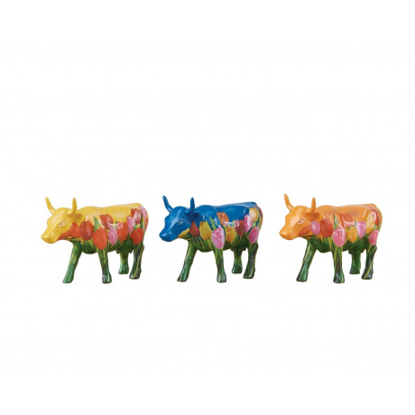 Набор коллекционных статуэток Cow Parade Art Pack tulips, 10 х 6 см, фото 2
