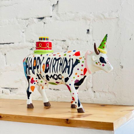 Колекційна статуетка Cow Parade корова Happy Birthday, Size L, фото 6