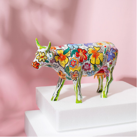 Коллекционная статуэтка Cow Parade корова Vaca Flora, Size L, фото 5