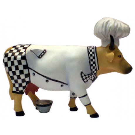 Коллекционная статуэтка Cow Parade корова Chef Cow, Size M, фото 3
