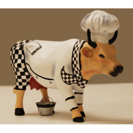 Коллекционная статуэтка Cow Parade корова Chef Cow, Size M, фото 6