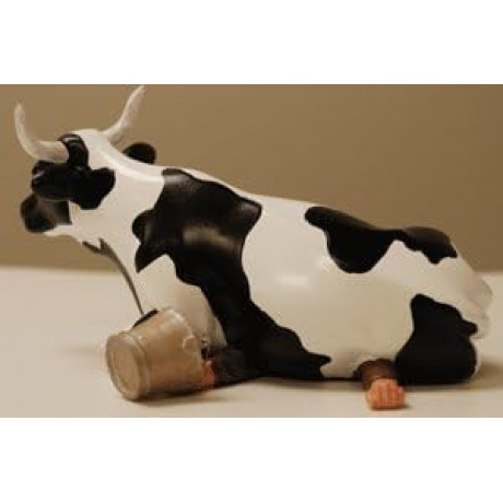 Коллекционная статуэтка CowParade корова Sitting on Mant, Size М, фото 5