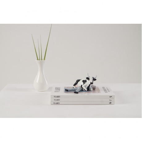 Коллекционная статуэтка CowParade корова Sitting on Mant, Size М, фото 4