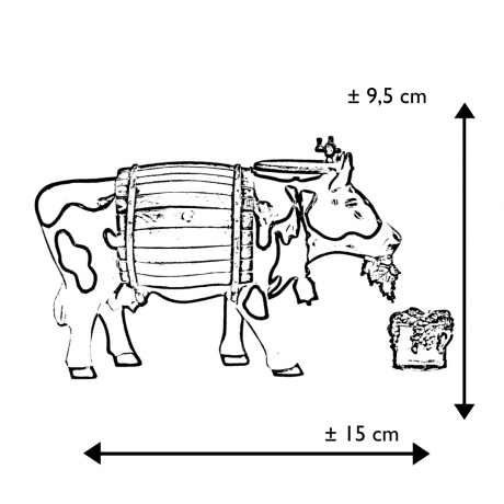 Коллекционная статуэтка Cow Parade корова Clarabelle the Wine Cow, Size М, фото 8