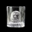 Набор для виски "КАЗАЦКИЙ", (silver) 6 бокалов, чистый хрусталь, изображение из серебра