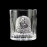 Набор для виски "КАЗАЦКИЙ", (silver) 6 бокалов, чистый хрусталь, изображение из серебра