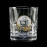 Набор для виски "Казаки" Boss Crystal,  6 бокалов, золото, серебро, хрусталь