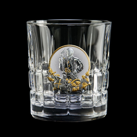 Набор для виски "Казаки" Boss Crystal,  6 бокалов, золото, серебро, хрусталь, фото 5