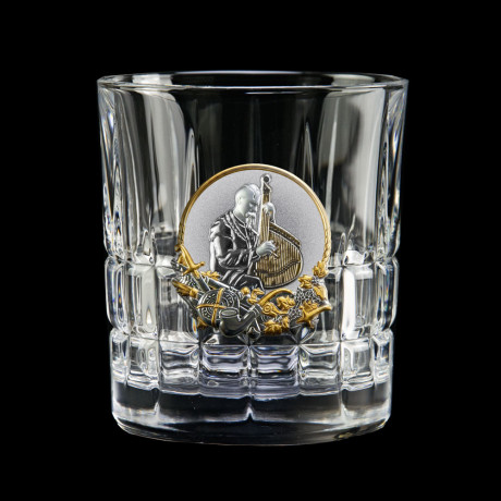 Набор для виски "Казаки" Boss Crystal,  6 бокалов, золото, серебро, хрусталь, фото 6