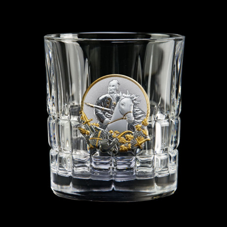 Набор для виски "Казаки" Boss Crystal,  6 бокалов, золото, серебро, хрусталь, фото 8