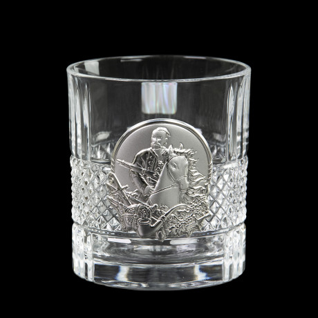 Набір келихів для віскі "Козаки" Boss Crystal, 6 келихів, срібло, кришталь, фото 6
