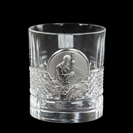 Набір келихів для віскі "Козаки" Boss Crystal, 6 келихів, срібло, кришталь, фото 5
