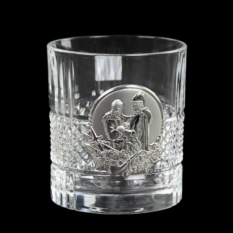 Набір келихів для віскі "Козаки" Boss Crystal, 6 келихів, срібло, кришталь, фото 8