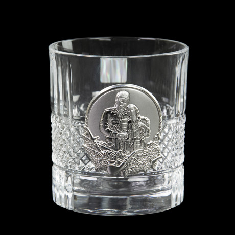 Набір келихів для віскі "Козаки" Boss Crystal, 6 келихів, срібло, кришталь, фото 9