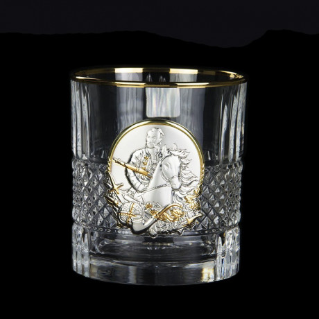 Набор для виски "Казаки" Boss Crystal,  6 бокалов, золото, серебро, хрусталь, фото 7