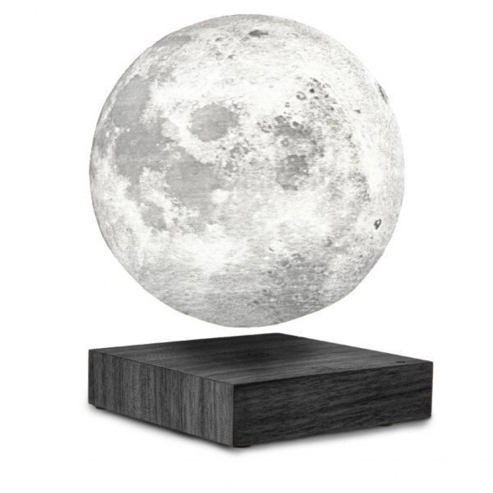 Левитирующая лампа на аккумуляторе Gingko Moon, дерево венге, фото 1