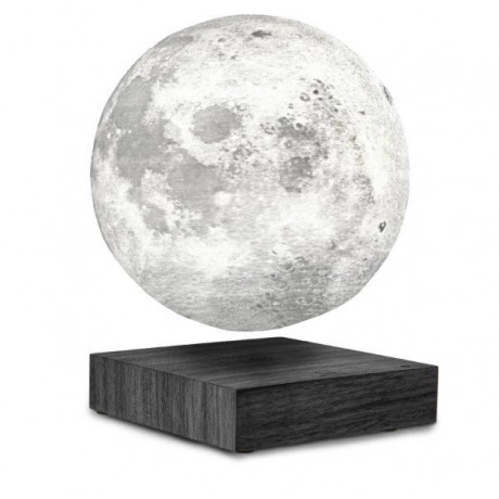 Левитирующая лампа на аккумуляторе Gingko Moon, дерево венге, фото 2
