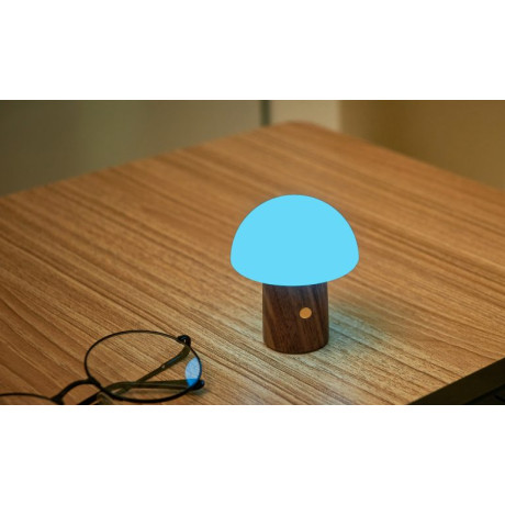Светильник на аккумуляторе Gingko Alice Mushroom Lamp Super Mini, орех, фото 5