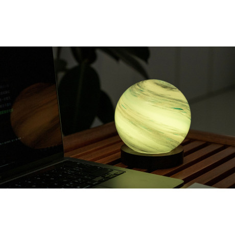 Светильник на аккумуляторе Gingko AstraGlass Light Large, полярное облако, 8 режимов освещения, фото 10