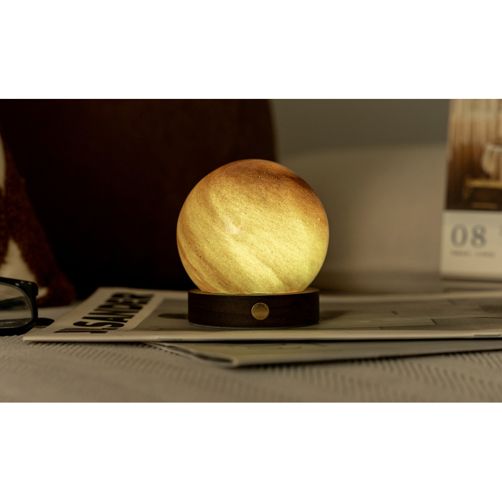Светильник на аккумуляторе Gingko AstraGlass Light MINI, песочная буря, 8 режимов освещения, фото 1