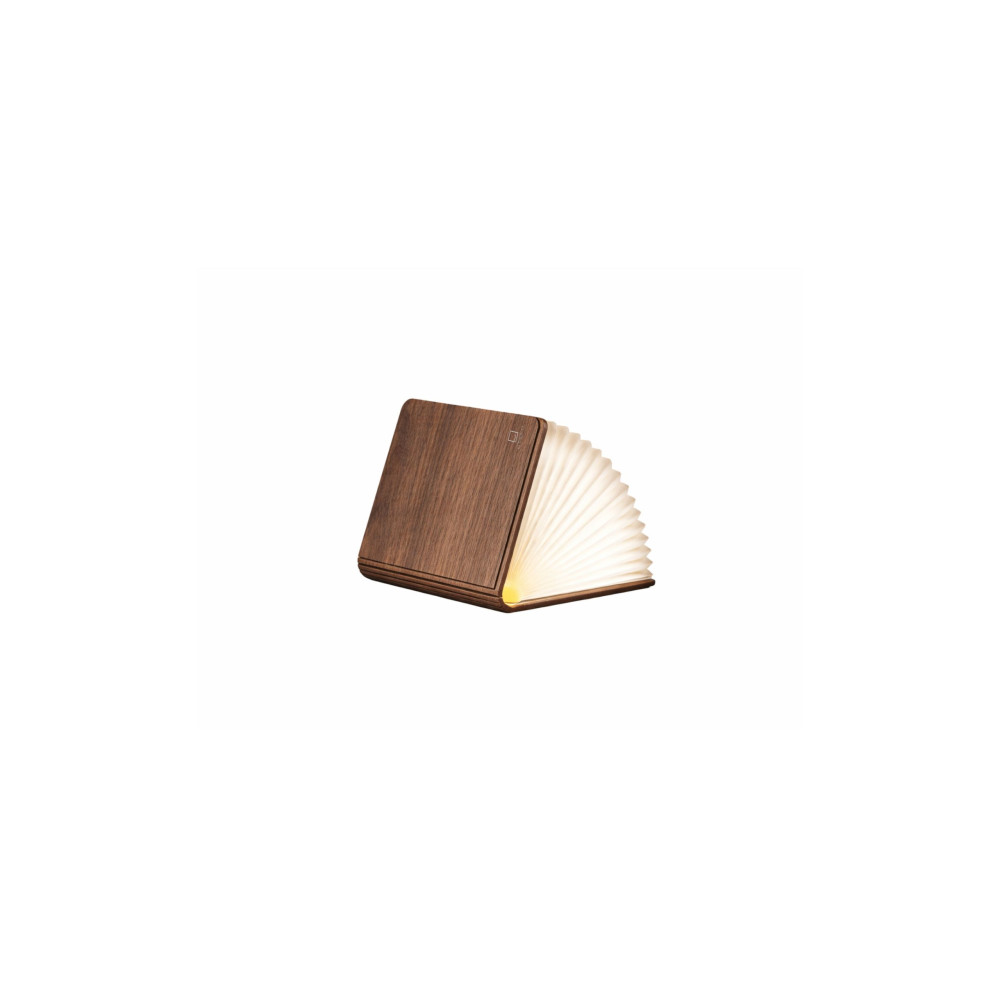 Светильник-книга на аккумуляторе Gingko Super Mini Smart Book, дерево орех, фото 1