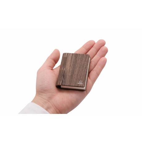 Светильник-книга на аккумуляторе Gingko Super Mini Smart Book, дерево орех, фото 4
