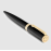 Кулькова ручка Arche Double B Black & Gold