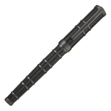 Ручка-роллер Hugo Boss Frame Grid Black & Gun, фото 4