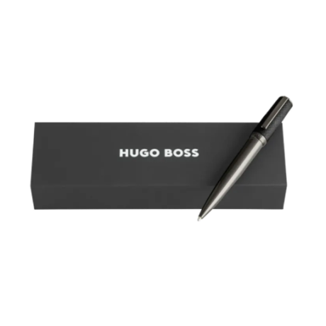 Кулькова ручка Hugo Boss Double B Saffiano Black, фото 4
