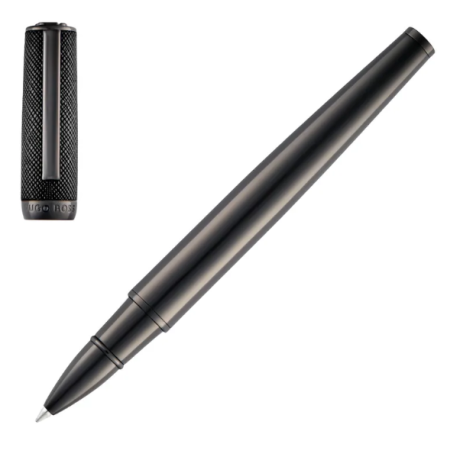 Ручка-роллер Hugo Boss Double B Saffiano Black, фото 2
