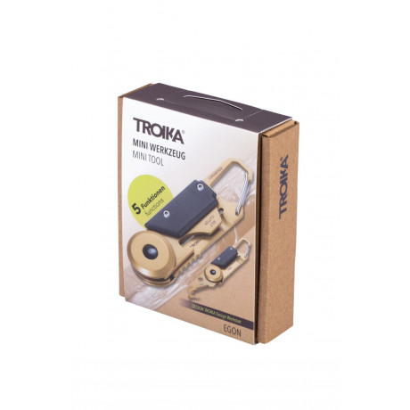 Брелок-мультиинструмент Troika Egon Pocket,5 функций, золотистый, фото 5