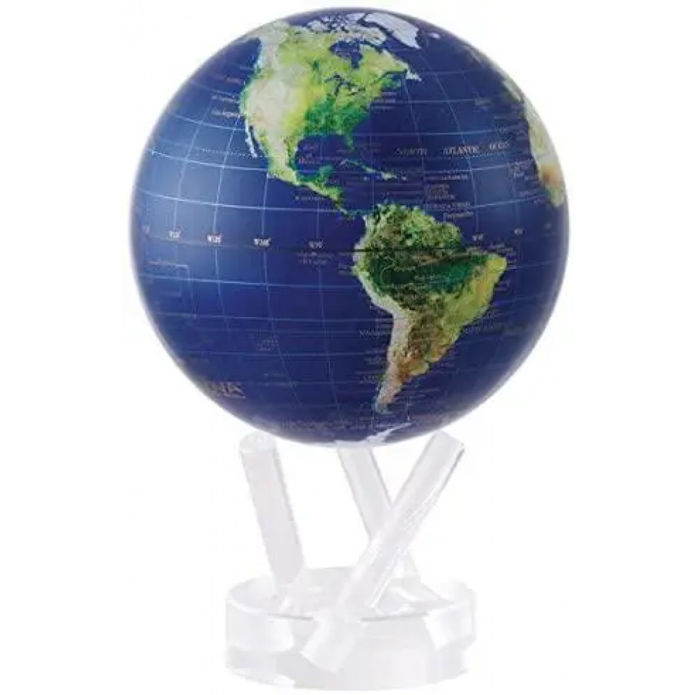 Гиро-глобус Solar Globe Mova Вид из космоса, 11,4 см, синий (MG-45-STW), фото 1