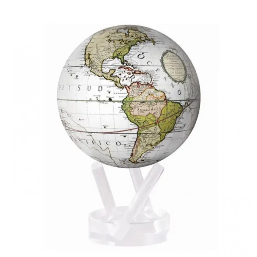 Гиро-глобус Solar Globe Mova Terra Incognitta, 11.4 см , белый ( MG-45-WCT), фото 1