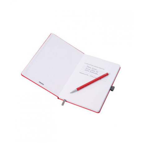 Блокнот с шариковой ручкой Troika SLIM PAD A5, красный, фото 5