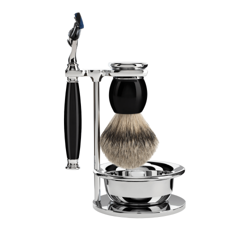 Набор для бритья "SOPHIST" бритва под "Gillette® Fusion", чаша, помазок из щетины барсука, подставка, фото 2