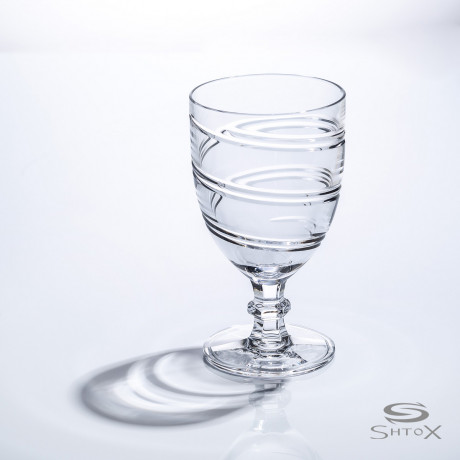 Набор вращающийся бокалов для вина Shtox Спираль 2 шт. хрусталь, фото 3