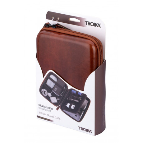 Органайзер на молнии Troika Zip Around Travel Case , коричневый, фото 3