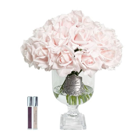 Парфюмированные цветы French Pink Silver с подставкой с ароматическим спреем, фото 2
