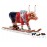 Коллекционная статуэтка корова Ski Cow - aka Loypelin Lauslam, Size M