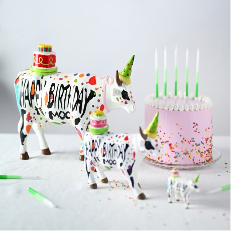 Колекційна статуетка Cow Parade корова Happy Birthday, Size L, фото 5