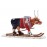Коллекционная статуэтка корова Ski Cow - aka Loypelin Lauslam, Size M
