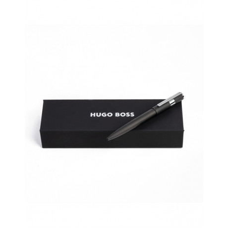 Кулькова ручка Hugo Boss Gear Pinstripe Black/Chrome, фото 6