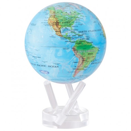 Гіро-глобус Solar Globe Mova Фізична карта Світу 15,3 см (MG-6-RBE), фото 2